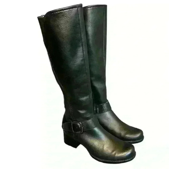 Baretraps Callipso Rounded Top Zippered Riding Boot with Buckle Women’s Size 6.5 - Picture 1 of 16